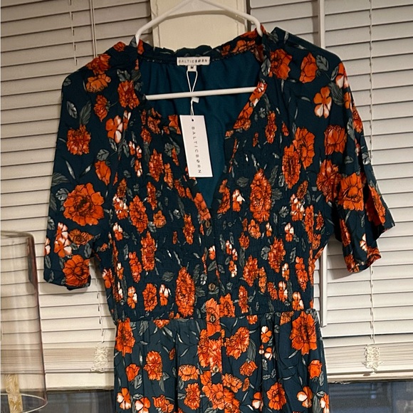 NWT Baltic Born Botega Green Jade Midi Dress Size Medium - Picture 2 of 5